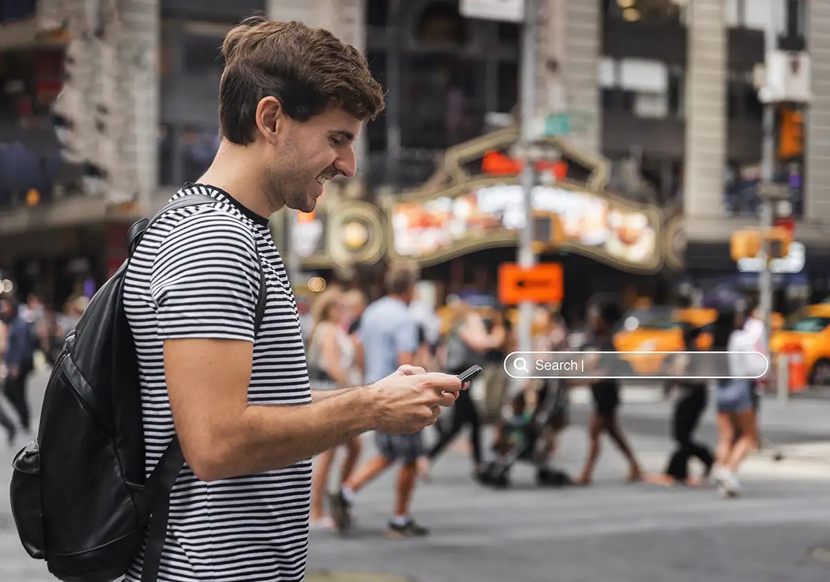 Recherche mobile par ia GEO