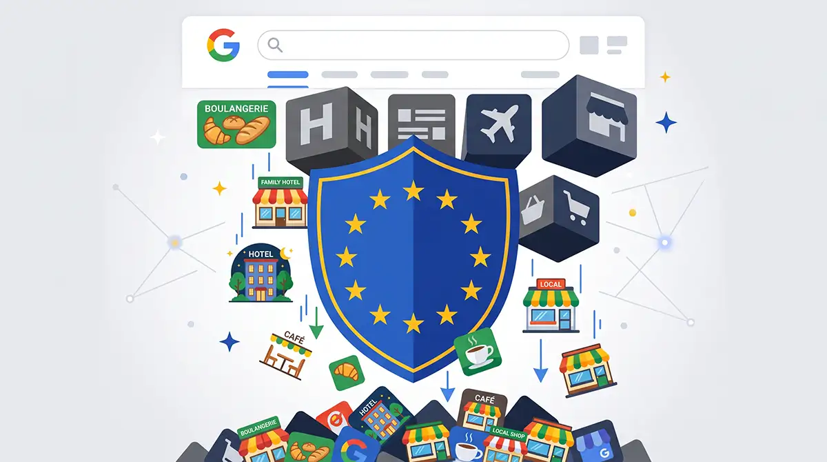 DMA changement dans google pour les entreprises locales