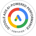 Badge Google Ads AI-Powered Performance certifié